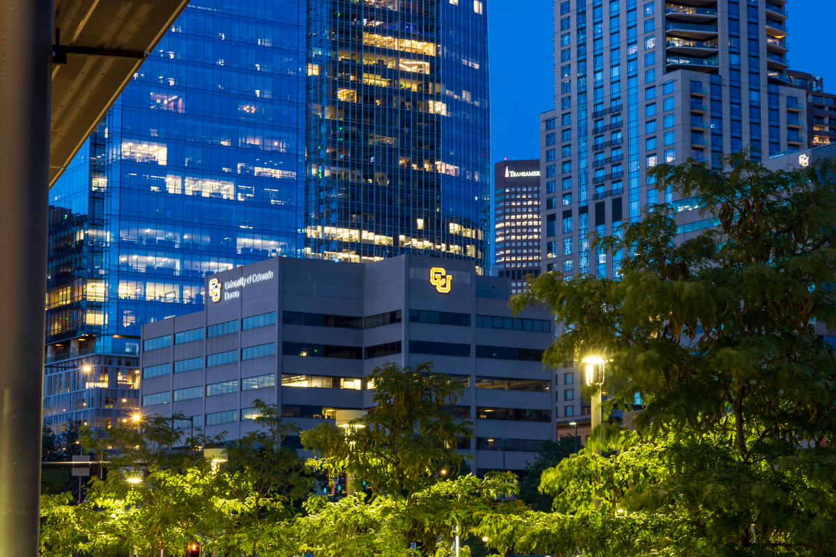 CU Denver Campus At Dusk