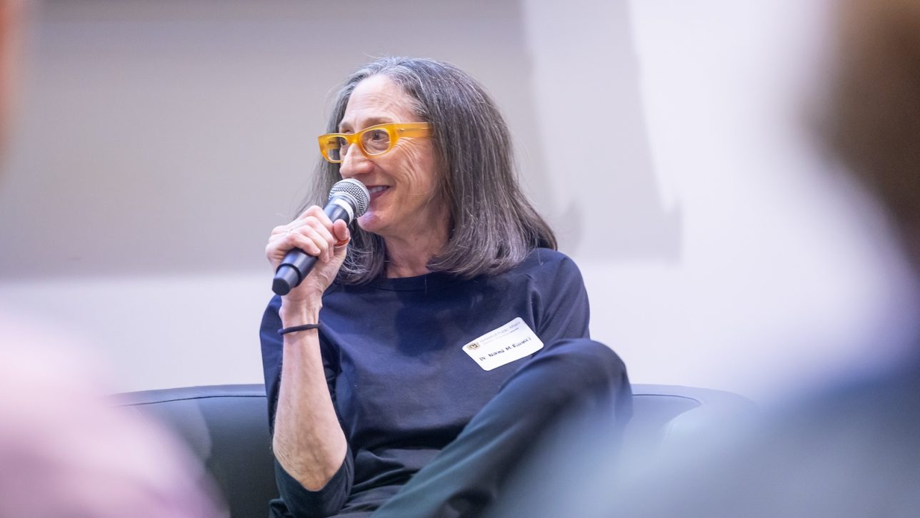 Norma Riccucci speaking at the second annual Dr. Mary E. Guy Distinguished Lecture Series