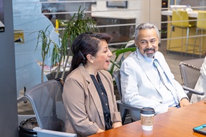Ed and daughter Ed Lucero (MPA '98) and daughter Denise Gomez (MPA '16)