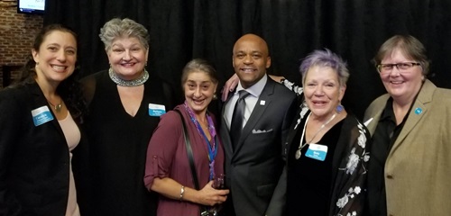 Group photo of honored guests at Champions for Change event