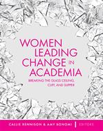 Textbook cover for "Women Leading Change in Academia"